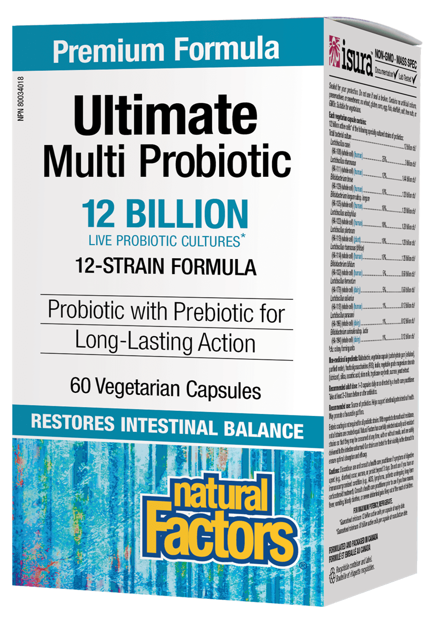 Natural Factors Ultimate Multi Probiotic 60 Vegetarian Capsules