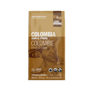 Level Ground Trading Colombia Dark Roast Ground Coffee 300g