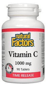 Natural Factors Vitamin C 1000mg Time Release 90 Tablets