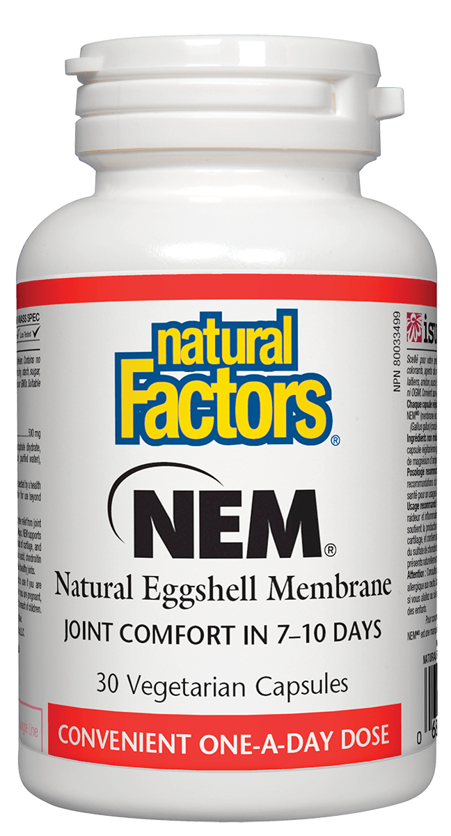 Natural Factors NEM 500mg 30 Vegetarian Capsules