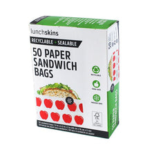 Load image into Gallery viewer, Lunchskins Apple Recyclable Non-Wax Paper Sandwich Bags 50 Pack
