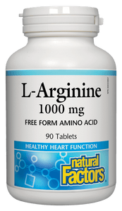Natural Factors L-Arginine 1000mg 90 Tablets
