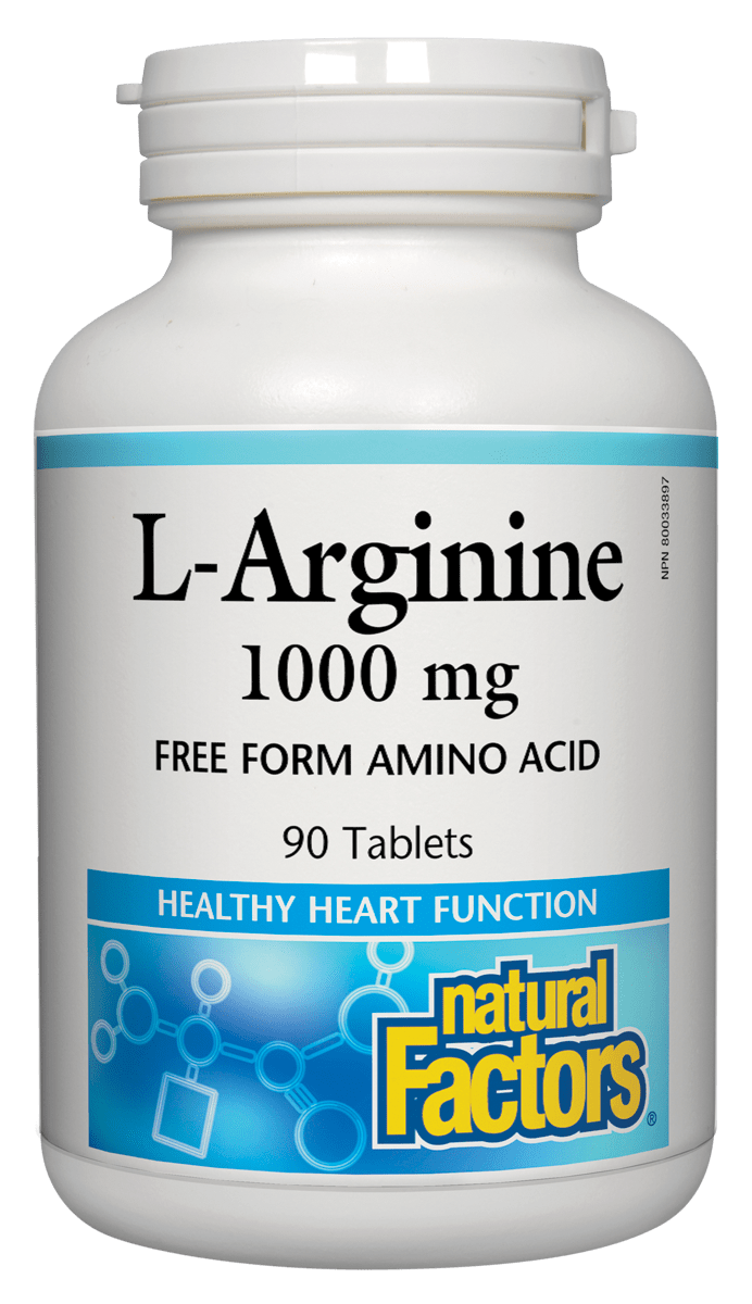 Natural Factors L-Arginine 1000mg 90 Tablets