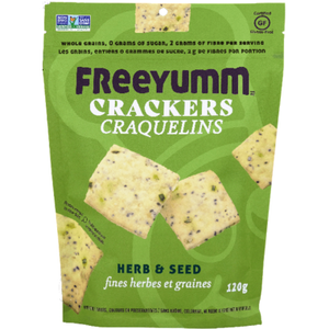 FreeYumm Herb &amp; Seed Crackers 120g