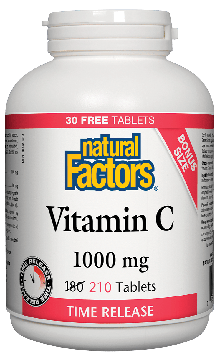 Vitamin C 1000mg Time Release BONUS 210 Tablets