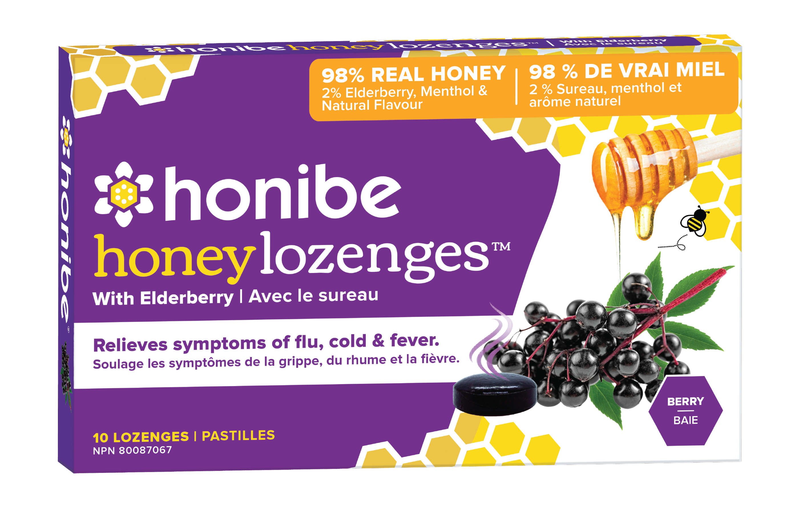 Honibe Honey Elderberry Lozenges 10pc – The Root Cellar PEI