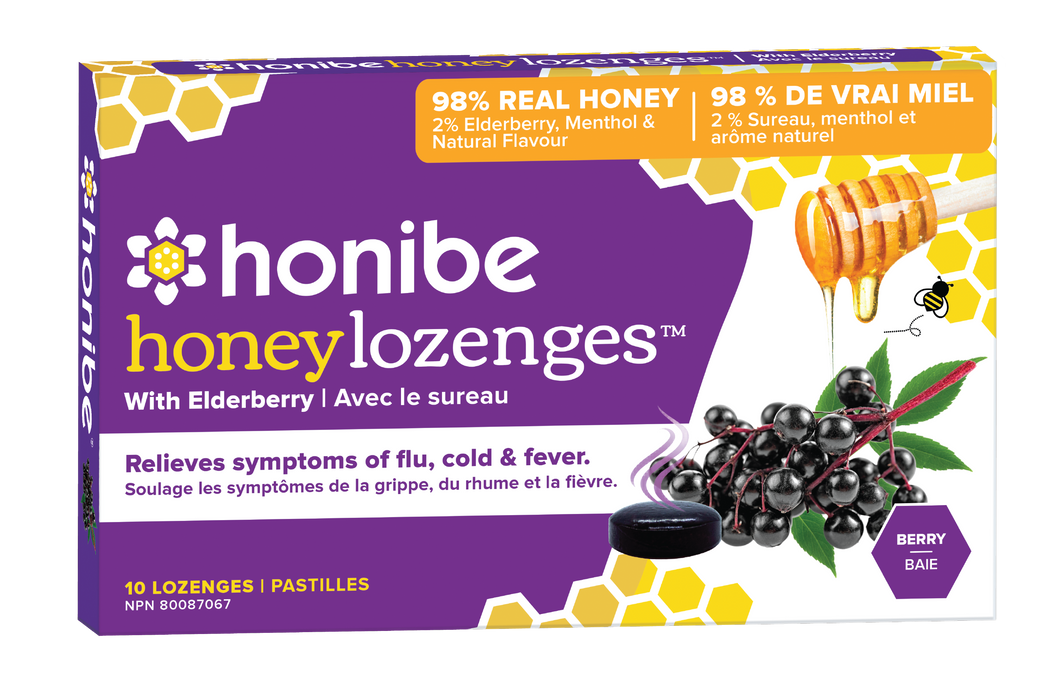 Honibe Honey Elderberry Lozenges 10pc