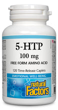 Load image into Gallery viewer, Natural Factors 5-HTP 100 mg 120 Vegetarian Capsules
