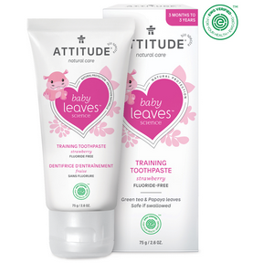 Attitude Fluoride Free Training Toothpaste Strawberry 75g