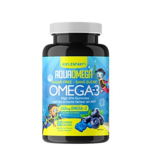 AquaOmega High EPA Kids Gummies Blueberry 60 Gummies