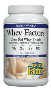 Natural Factors Whey Factors French Vanilla Protein 1kg