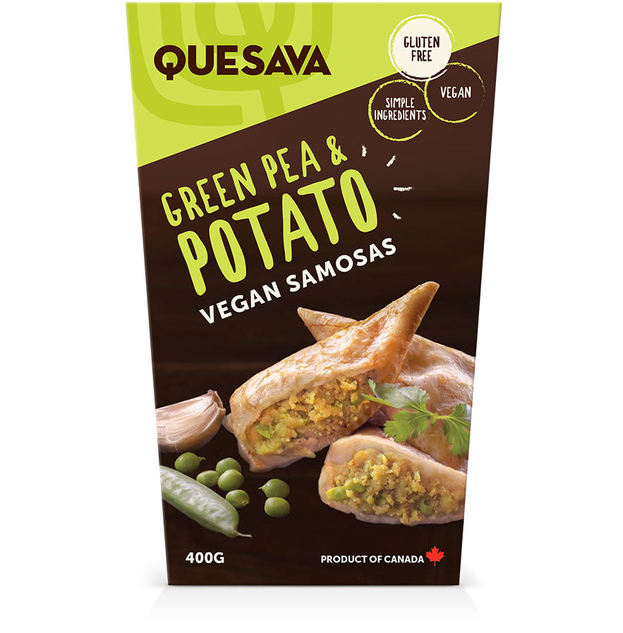 Quesava Green Pea Potato Vegan Samosa 425g