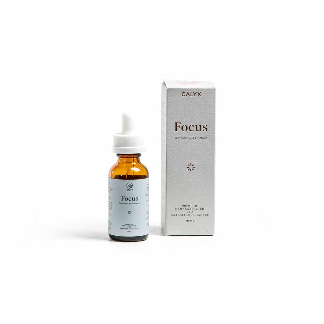 Calyx Focus Hemp Derived CBD Tincture 500mg 30ml