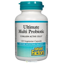 Load image into Gallery viewer, Natural Factors Ultimate Multi Probiotic 12 Billion 120 Vegetable Capsules
