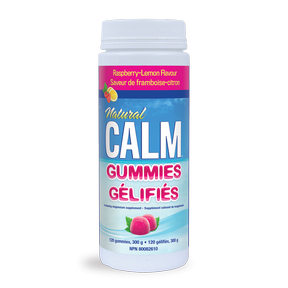 Natural Calm Magnesium Citrate Raspberry-Lemon Flavour 83mg 120 Gummies