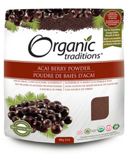 Load image into Gallery viewer, Organic Traditions Acai Berry Powder Cold Dried 100g
