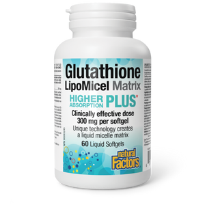 Natural Factors Glutathione LipoMicel Matrix 300mg 60 Liquid Softgels