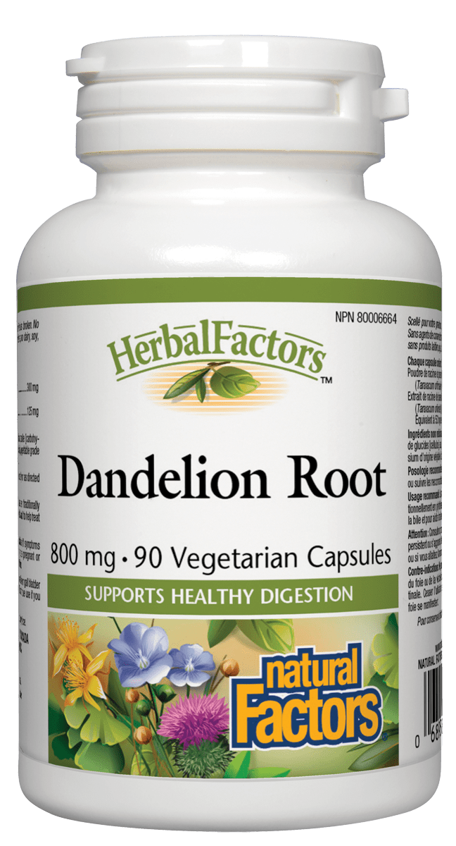Natural Factors Dandelion Root 90 Vegetarian Capsules