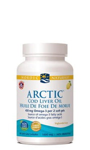 Nordic Naturals Cod Liver Oil Lemon 90 Softgels