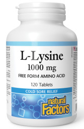 Natural Factors L-Lysine 1000mg 120tab