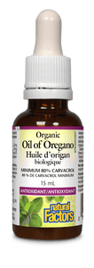 Natural Factors Organic Oil of Oregano 30mg 15ml