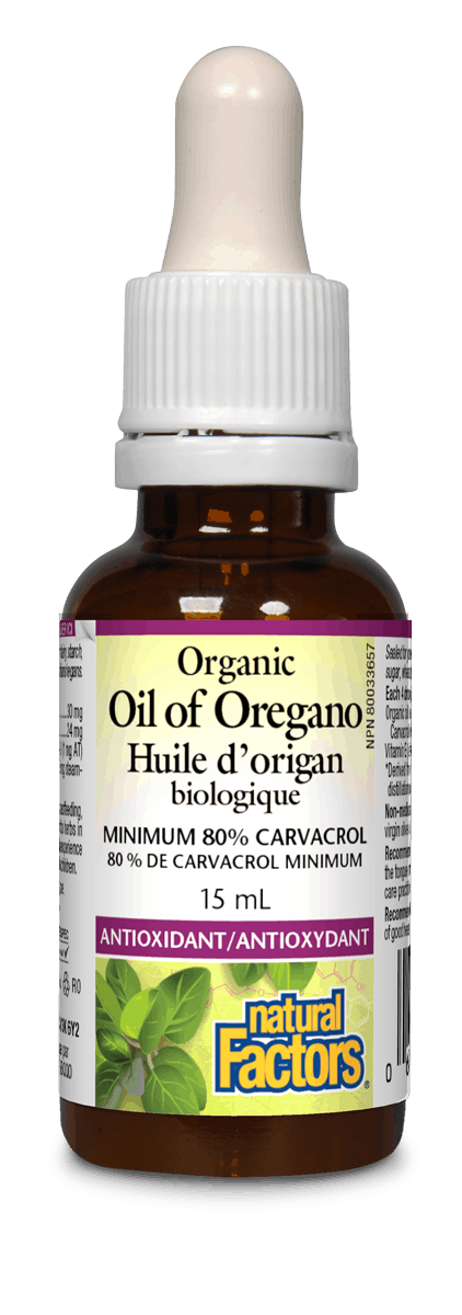 Natural Factors Organic Oil of Oregano 30mg 15ml