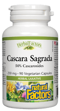 Load image into Gallery viewer, Natural Factors Cascara Sagrada 90 Vegetarian Capsules
