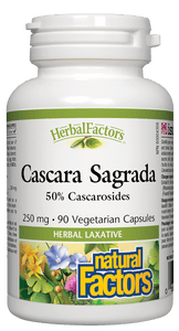 Natural Factors Cascara Sagrada 90 Vegetarian Capsules