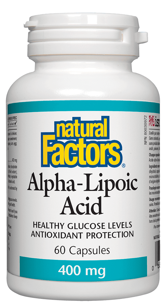 Natural Factors Alpha-Lipoic Acid 400mg 60 Capsules