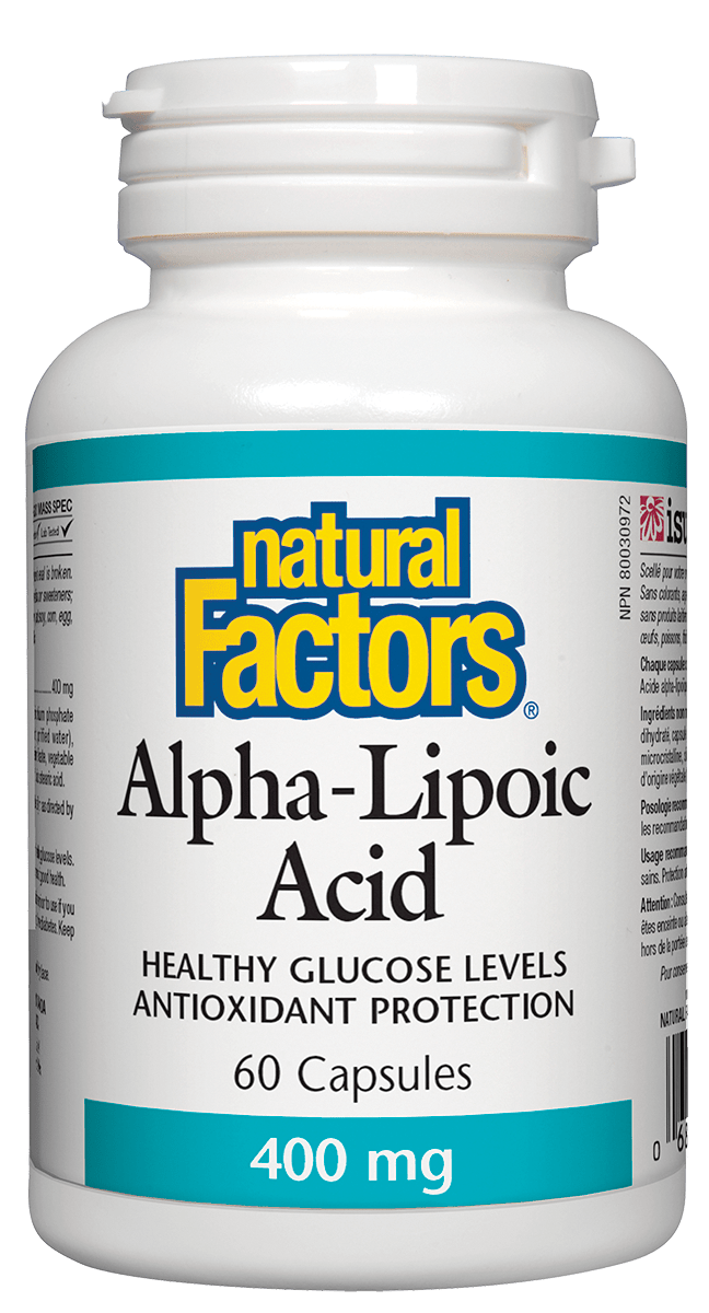Natural Factors Alpha-Lipoic Acid 400mg 60 Capsules