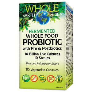 Whole Earth &amp; Sea Whole Food Probiotic 10 Billion 10 Strain 60 Vegetarian Capsules