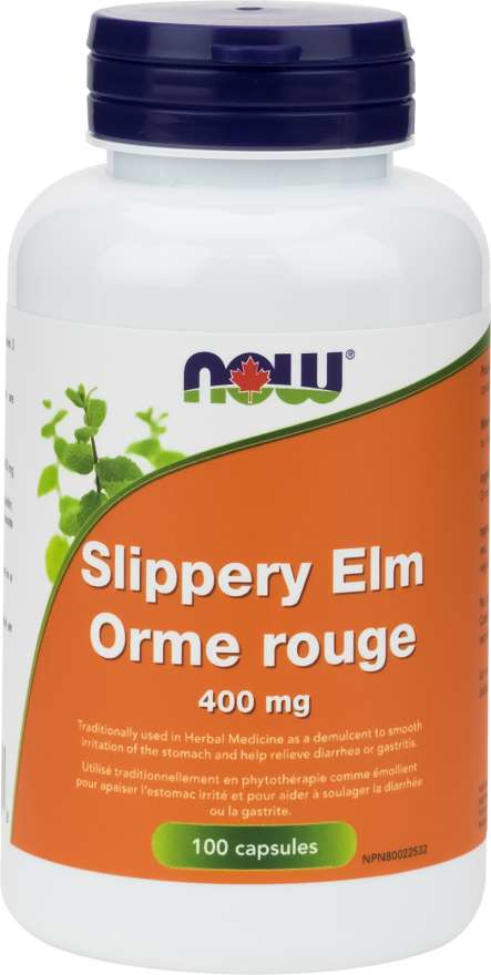 NOW Slippery Elm 400mg 100 Capsules