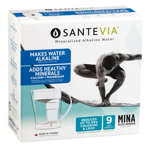 Santevia MINA Alkaline Pitcher in White