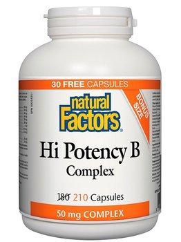 Natural Factors Hi Potency B Complex 60 Capsules