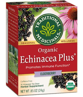 Traditional Medicinals Organic Echinacea Elderberry 16 Bags