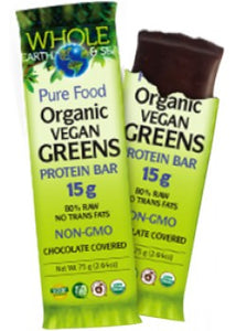 Whole Earth &amp; Sea Vegan Greens Protein Bar 15g