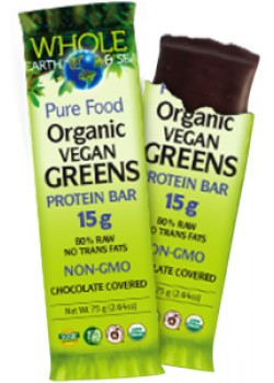 Whole Earth & Sea Vegan Greens Protein Bar 15g