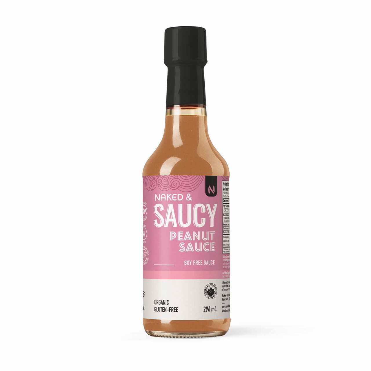 Naked and Saucy Soy Free Peanut Sauce 296ml