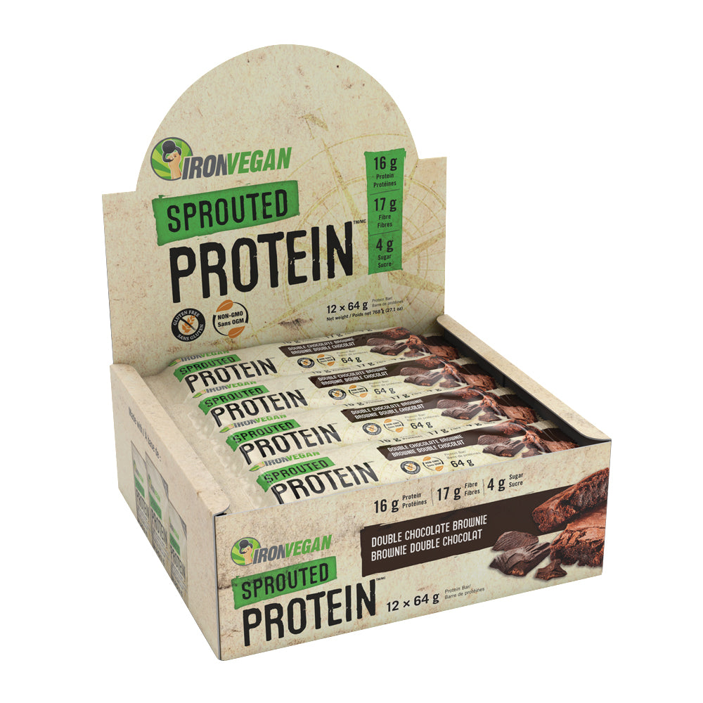 Iron Vegan Bar Double Chocolate Brownie 64g x 12 CS