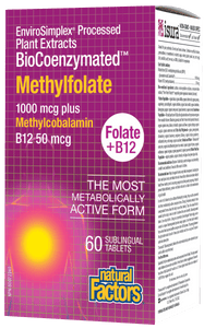 Natural Factors Methyl Folate and Methyl B12 60 Tablets