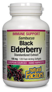 Natural Factors Black Elderberry Extract 100mg 60 softgel2