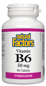 Natural Factors Vitamin B6 50mg 90 Tablets
