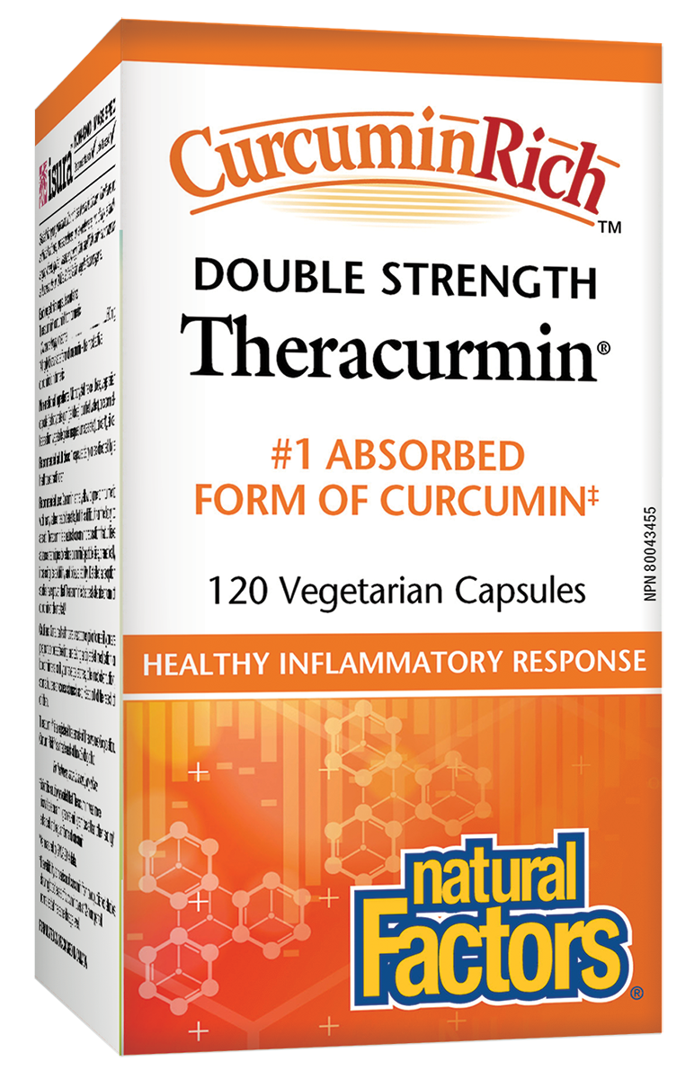 Natural Factors Theracurmin Double Strength 60mg 120 Vegetarian Capsules