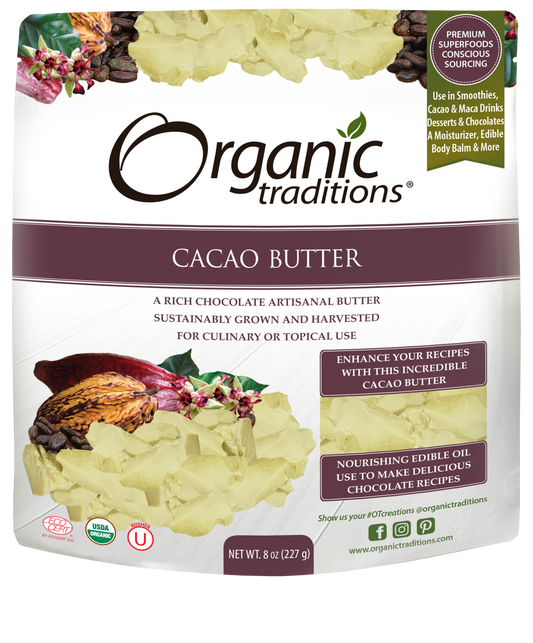 Organic Traditions Organic Cacao Butter 454g