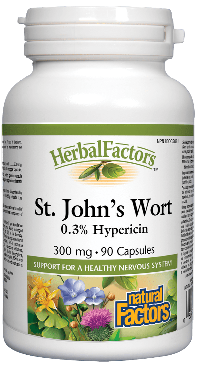 Natural Factors St. John's Wort 300mg 90 Capsules