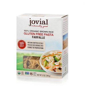 Jovial Brown Rice Gluten Free Organic Farfalle Pasta 340g