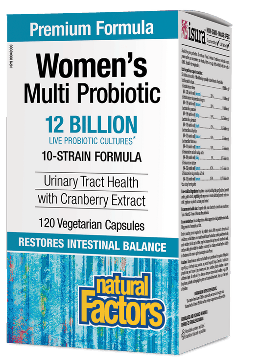 Natural Factors Women's Multi Probiotic 120 Vegetarian Capsules