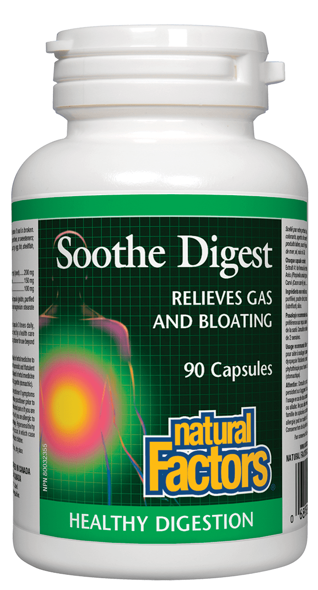 Natural Factors Soothe Digest 90 Capsules