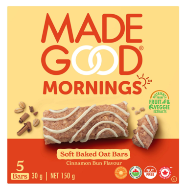Made Good Soft Baked Cinnamon Oat Bars 30g 5 Pack