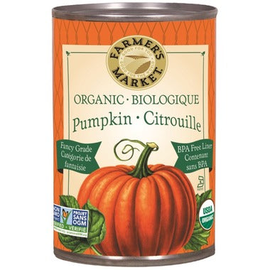 Farmer's Market Organic Pumpkin Puree Can 398ml